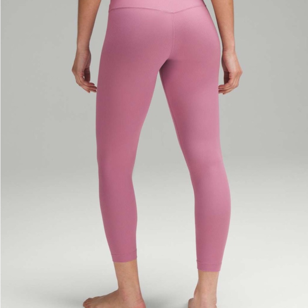 ✨Lululemon Align Ribbed High-Rise Pant 25" Velvet Dust Size 6